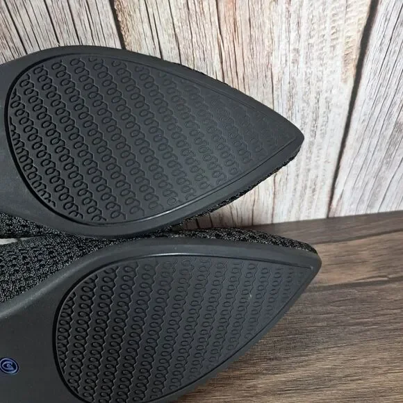 Rothy's The Point Black Honeycomb Ballet Flats Women's Sz 10 (Retired) - Picture 12 of 12